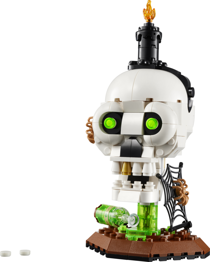 40883 Halloweenschädel mit Kerze
